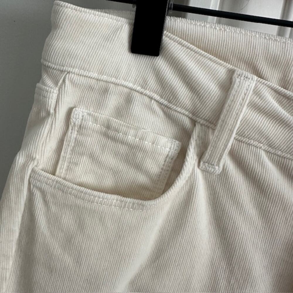 L'AGENCE Marguerite Skinny Cream Corduroy Pants Size: 25 - Picture 3 of 12